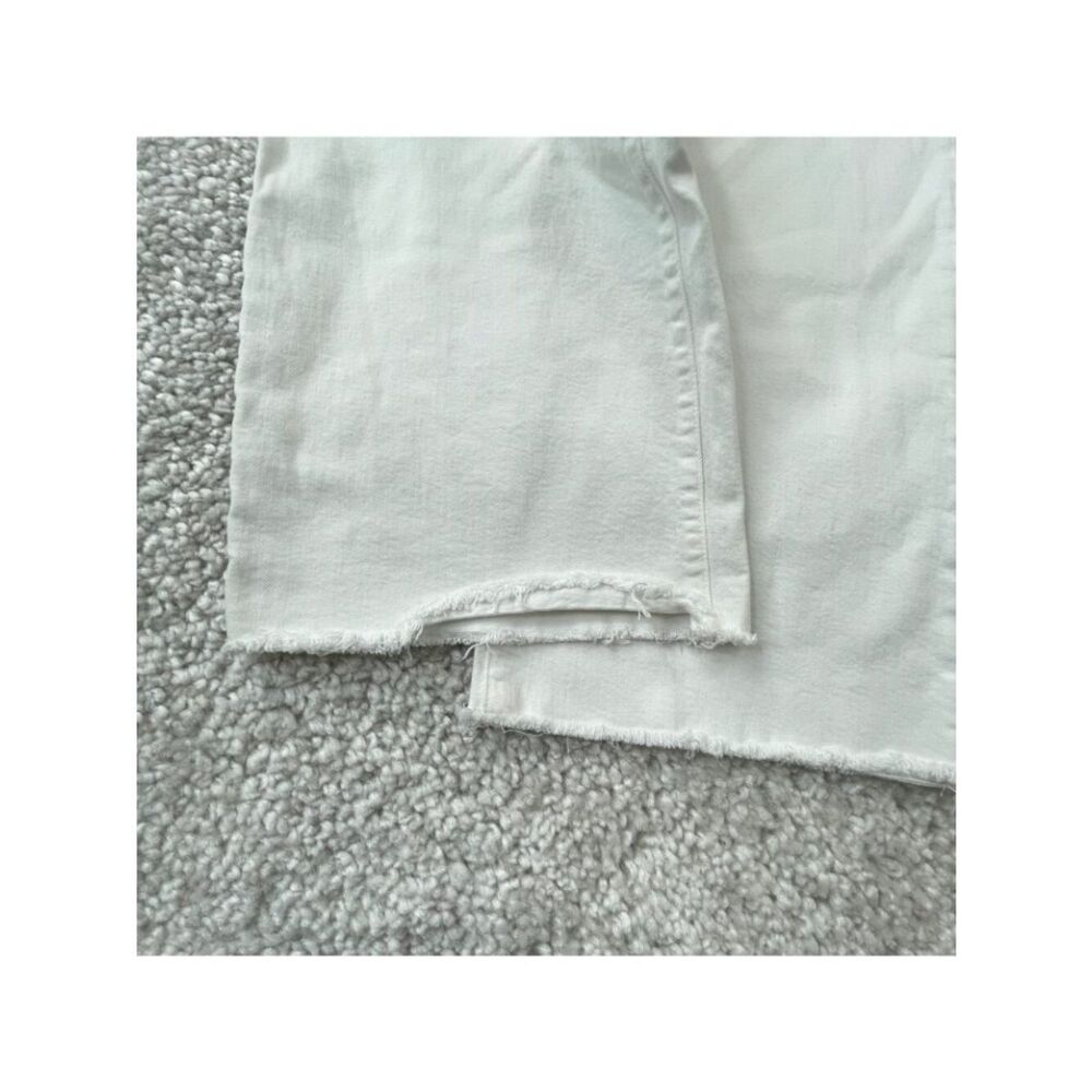 J. Crew Slim Wide Leg Jean White Raw Hem Womens 31 - Picture 6 of 11